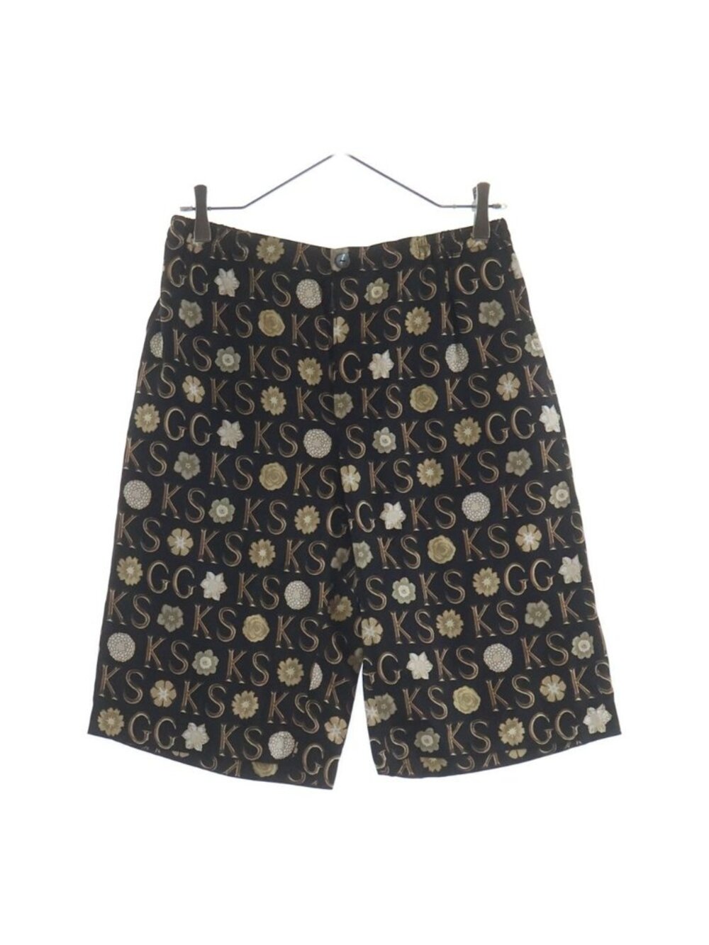 Gucci Ken Scott Silk Short Zagar Allover Print Shorts Black